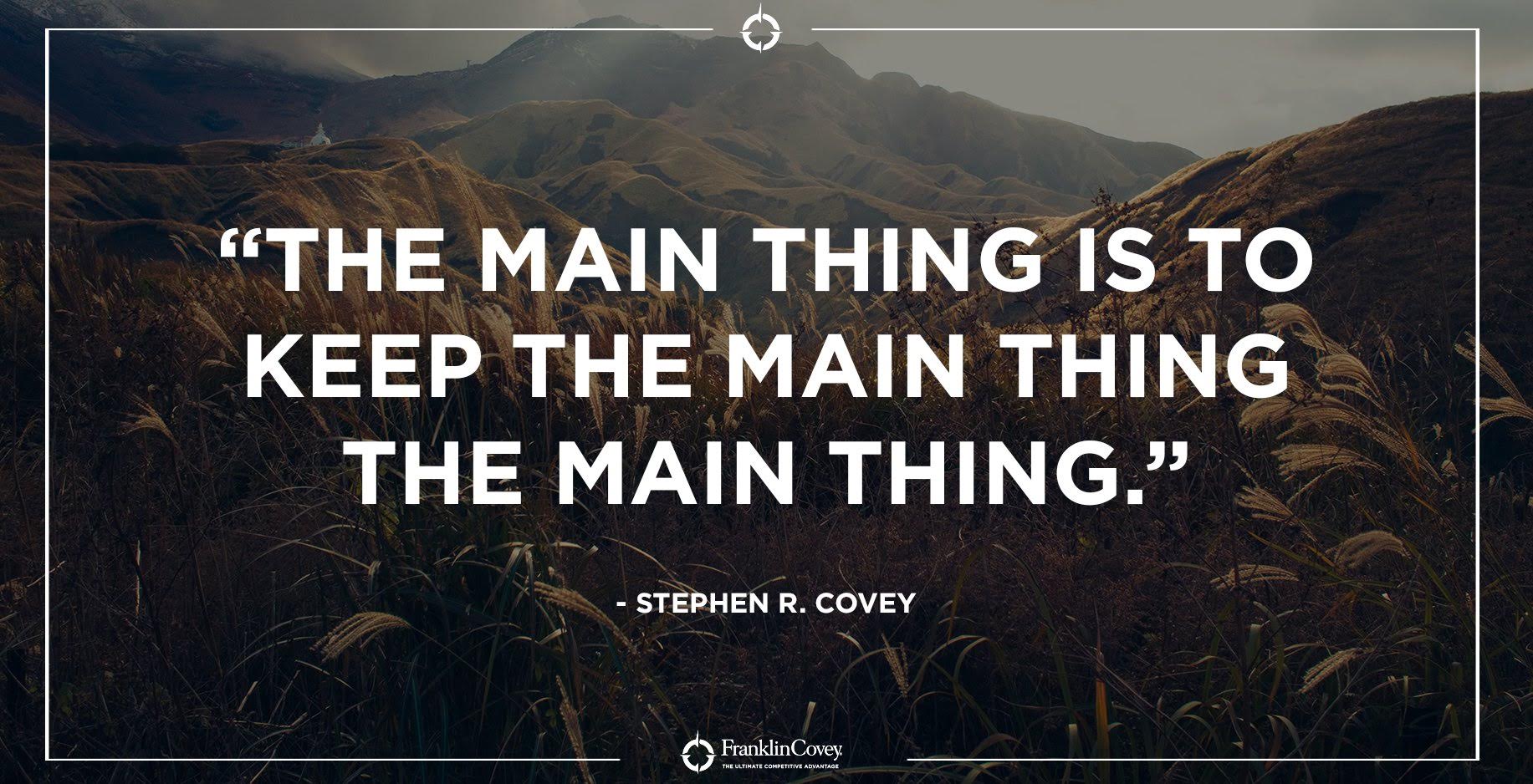 Source: Stephen R. Covey Twitter feed